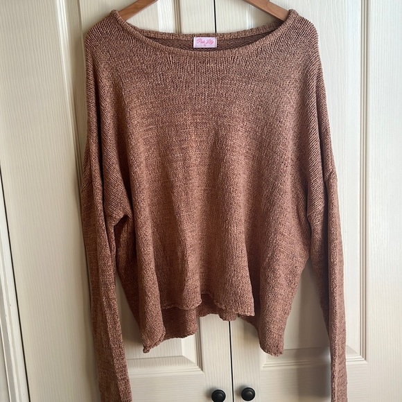 Pink Lily Cozy Lightweight Sweater - Picture 1 of 6